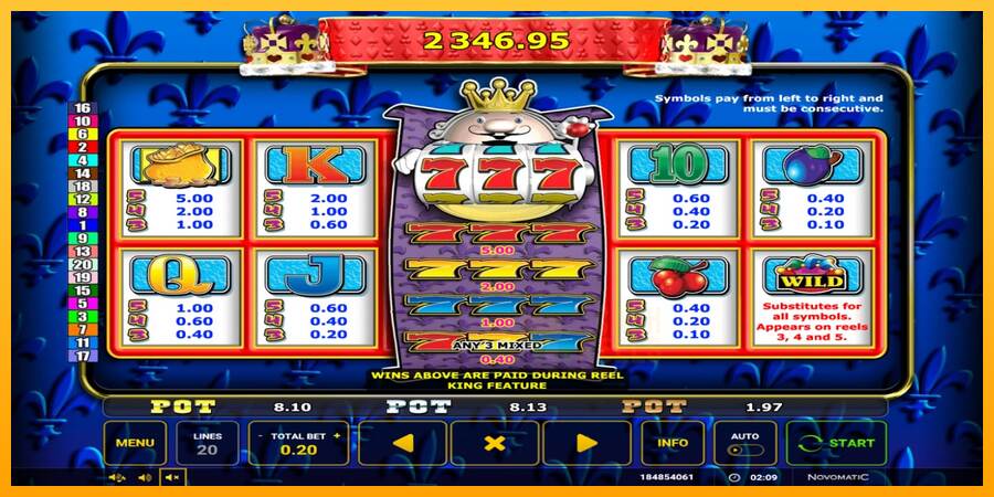 Reel King Potty macchina da gioco per soldi, immagine 3