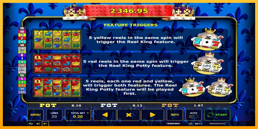 Reel King Potty macchina da gioco per soldi, immagine 5