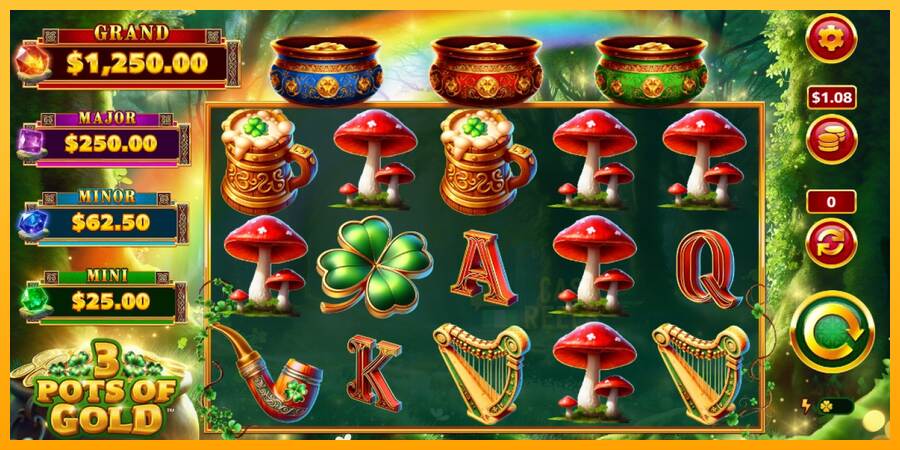 3 Pots O Gold macchina da gioco per soldi, immagine 1