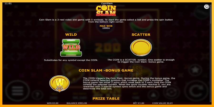 Coin Slam macchina da gioco per soldi, immagine 5