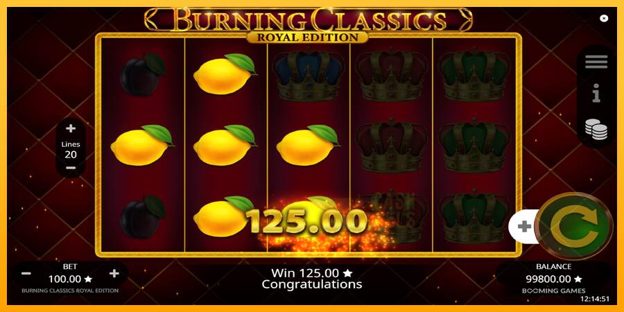 Burning Classics Royal Edition macchina da gioco per soldi, immagine 3