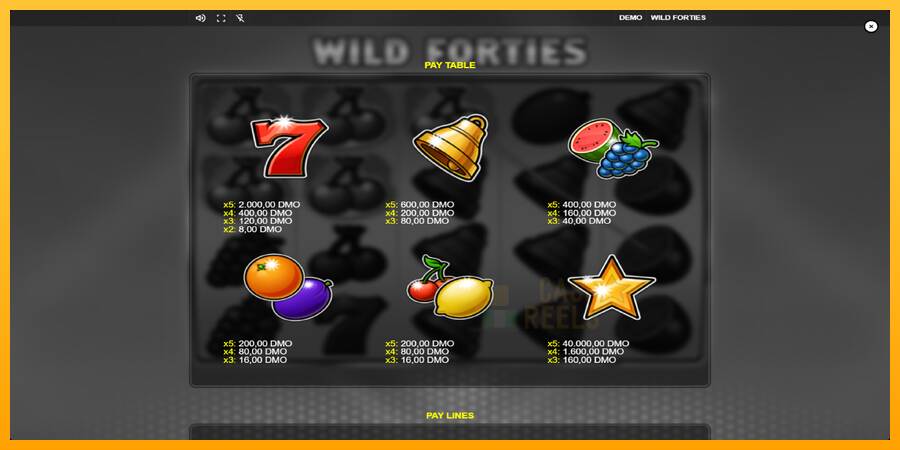 Wild Forties macchina da gioco per soldi, immagine 5