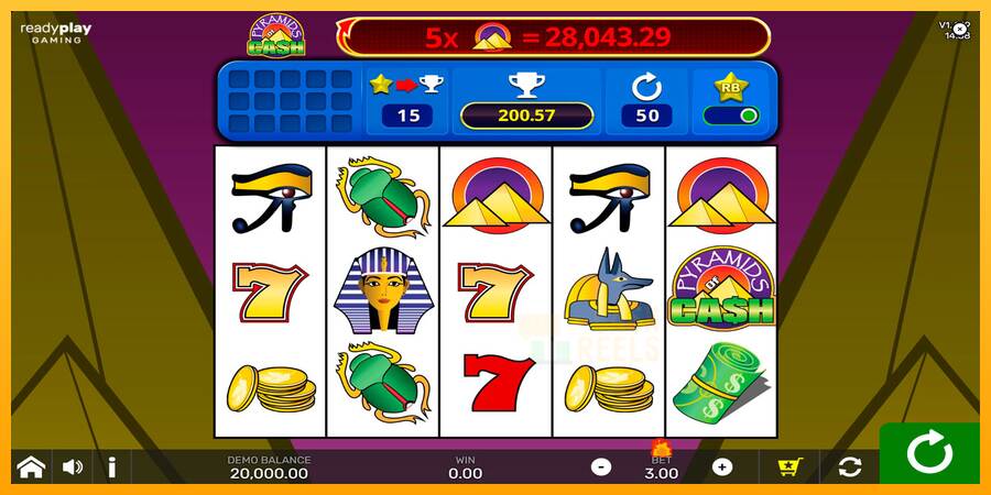 Pyramids of Cash with Reel Bingo macchina da gioco per soldi, immagine 1