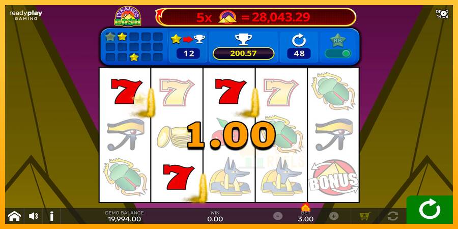 Pyramids of Cash with Reel Bingo macchina da gioco per soldi, immagine 2