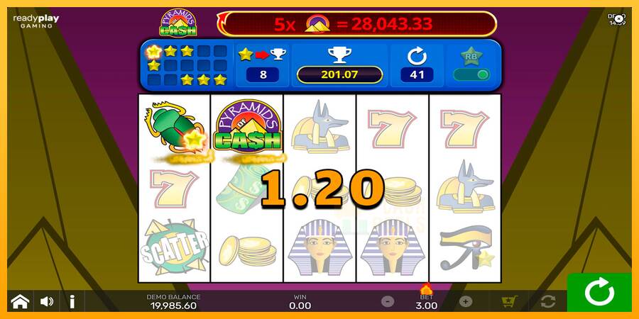 Pyramids of Cash with Reel Bingo macchina da gioco per soldi, immagine 3