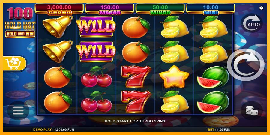 100 Hold Hot Hold and Win macchina da gioco per soldi, immagine 2