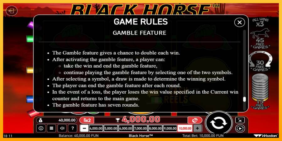 Black Horse macchina da gioco per soldi, immagine 5