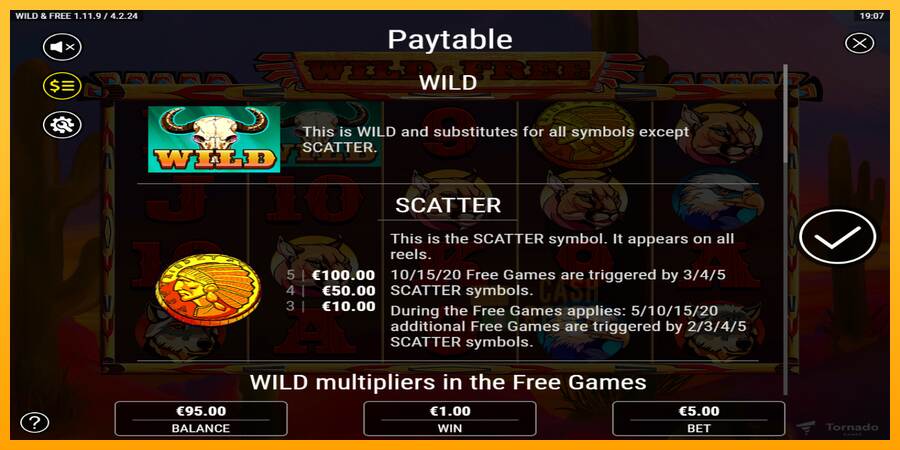 Wild & Free macchina da gioco per soldi, immagine 5