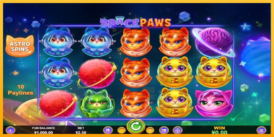 Space Paws macchina da gioco per soldi, immagine 1