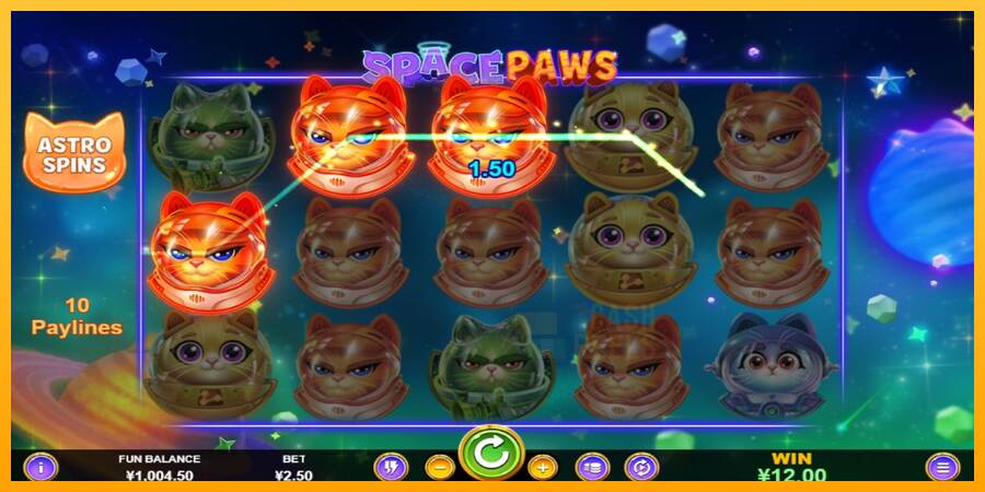 Space Paws macchina da gioco per soldi, immagine 2