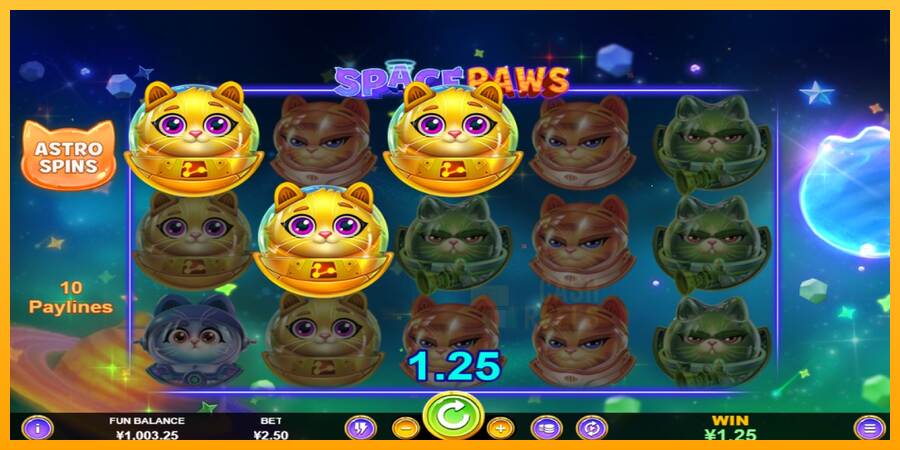 Space Paws macchina da gioco per soldi, immagine 3