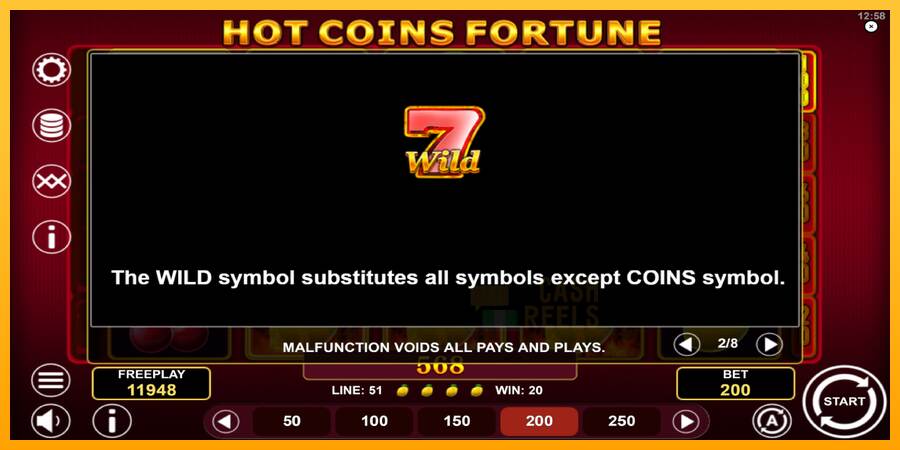 Hot Coins Fortune macchina da gioco per soldi, immagine 6