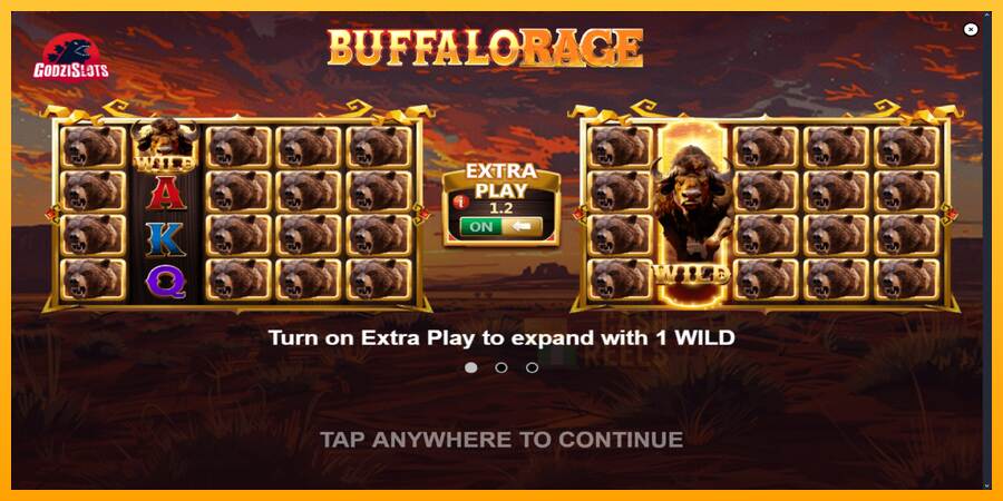 Buffalo Rage macchina da gioco per soldi, immagine 1