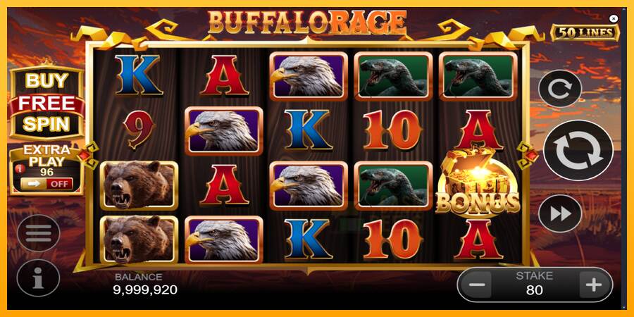 Buffalo Rage macchina da gioco per soldi, immagine 2