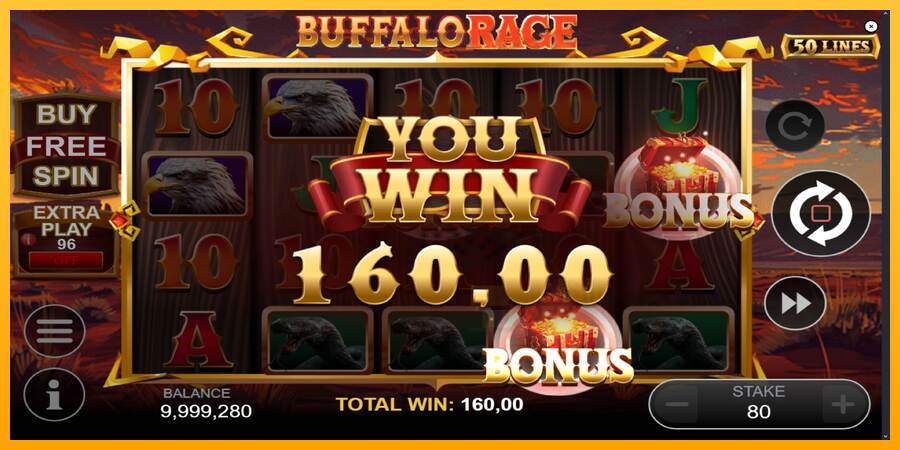 Buffalo Rage macchina da gioco per soldi, immagine 3