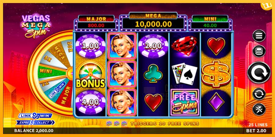 Vegas Mega Spin macchina da gioco per soldi, immagine 1