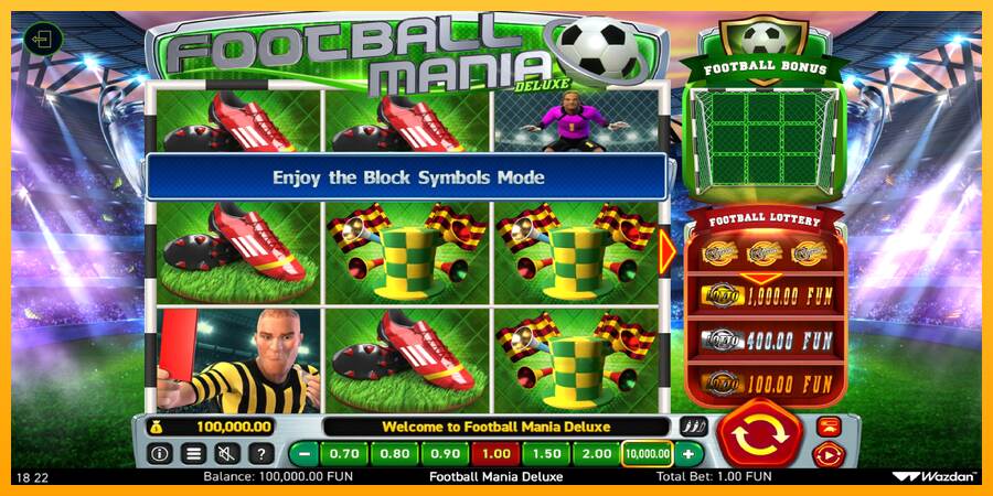 Football Mania Deluxe macchina da gioco per soldi, immagine 2