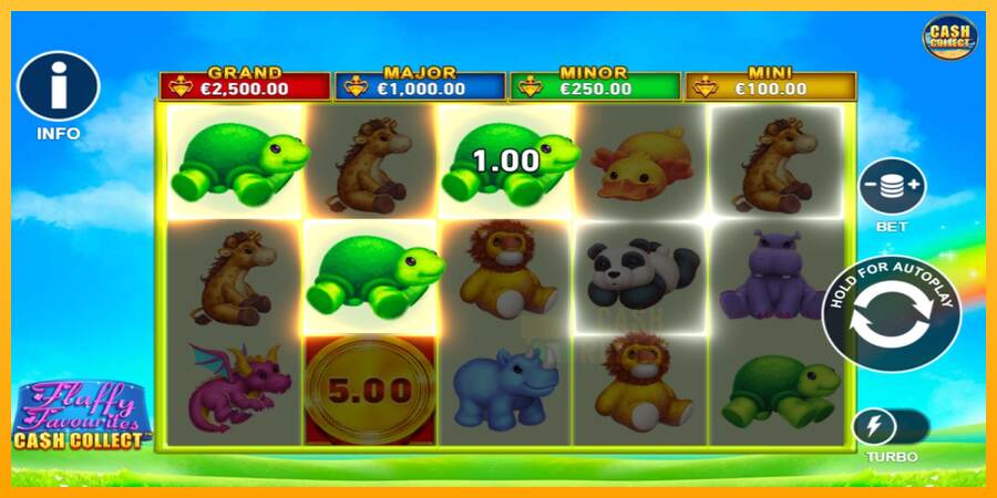 Fluffy Favourites Cash Collect macchina da gioco per soldi, immagine 3