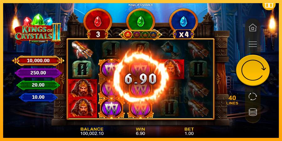 Kings of Crystals II Power Combo macchina da gioco per soldi, immagine 4