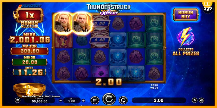 Thunderstruck Gold Blitz Extreme macchina da gioco per soldi, immagine 4