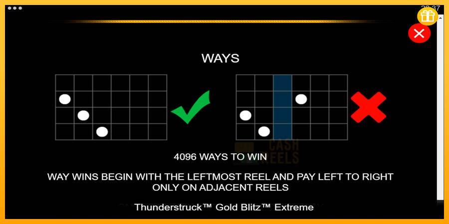 Thunderstruck Gold Blitz Extreme macchina da gioco per soldi, immagine 7