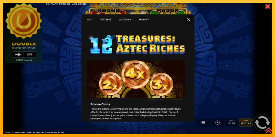 12 Treasures: Aztec Riches macchina da gioco per soldi, immagine 5