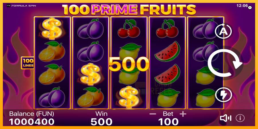 100 Prime Fruits macchina da gioco per soldi, immagine 2