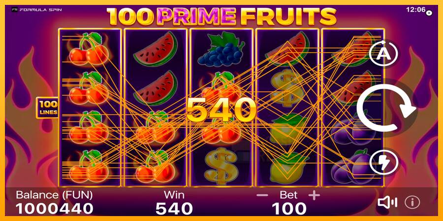 100 Prime Fruits macchina da gioco per soldi, immagine 3