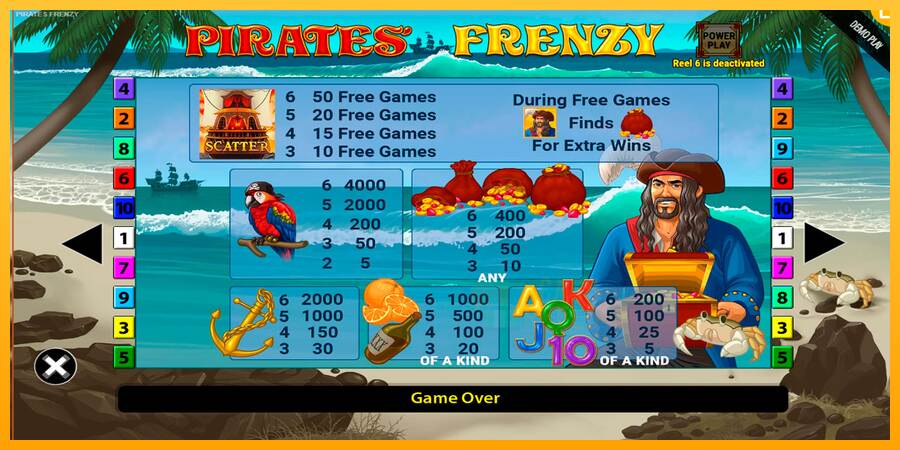 Pirates Frenzy macchina da gioco per soldi, immagine 6