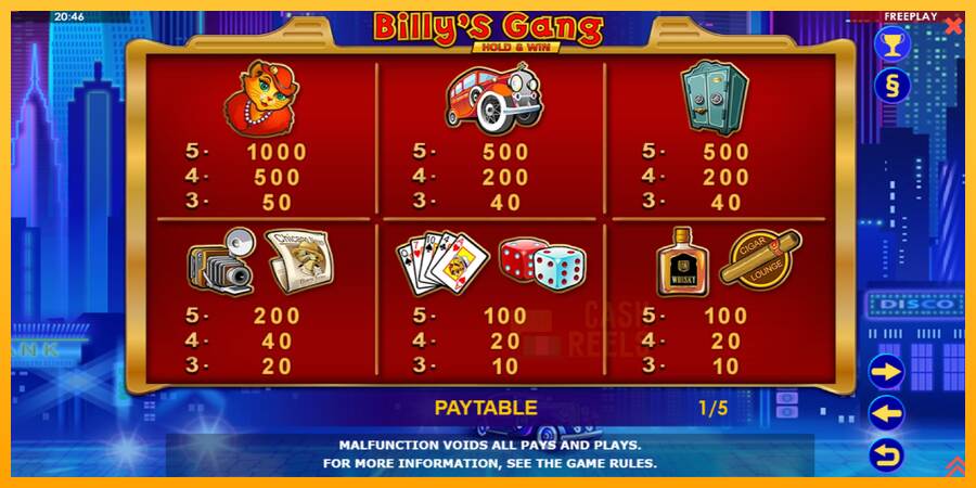 Billys Gang macchina da gioco per soldi, immagine 5