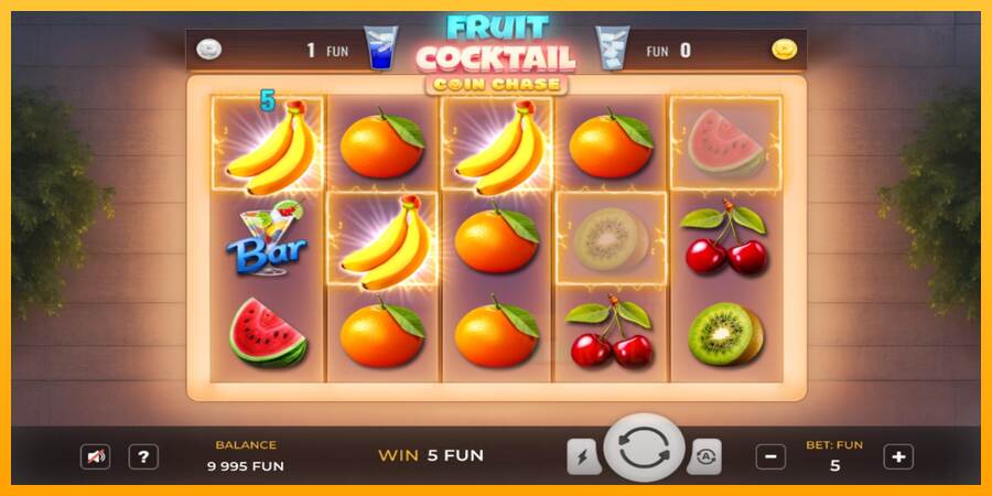 Fruit Cocktail Coin Chase macchina da gioco per soldi, immagine 2