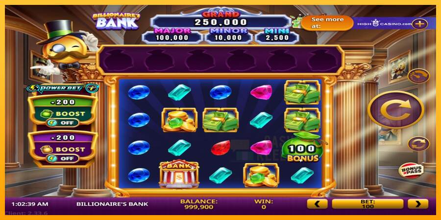 Billionaires Bank macchina da gioco per soldi, immagine 2