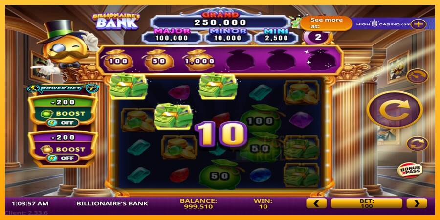 Billionaires Bank macchina da gioco per soldi, immagine 3