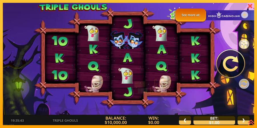 Triple Ghouls macchina da gioco per soldi, immagine 1