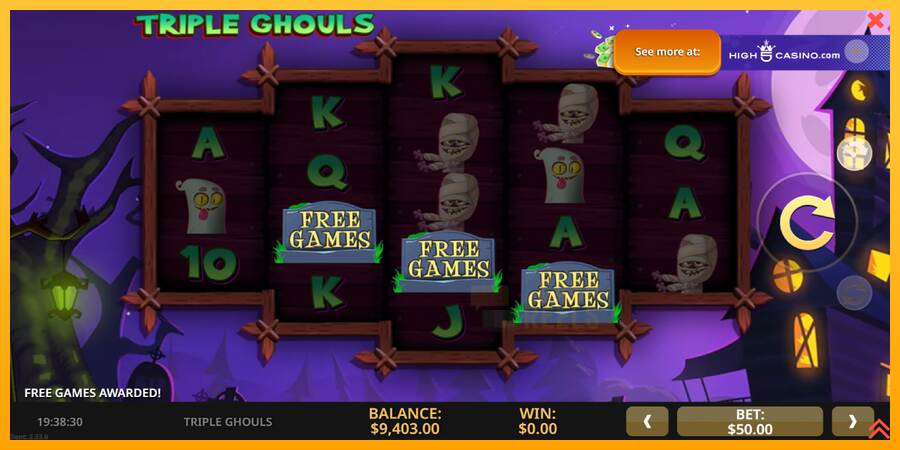 Triple Ghouls macchina da gioco per soldi, immagine 3