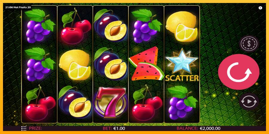 Hot Fruits 20 macchina da gioco per soldi, immagine 2