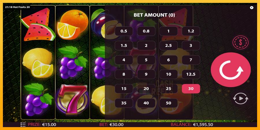 Hot Fruits 20 macchina da gioco per soldi, immagine 7