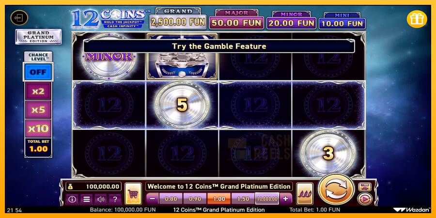 12 Coins Grand Platinum Edition macchina da gioco per soldi, immagine 1