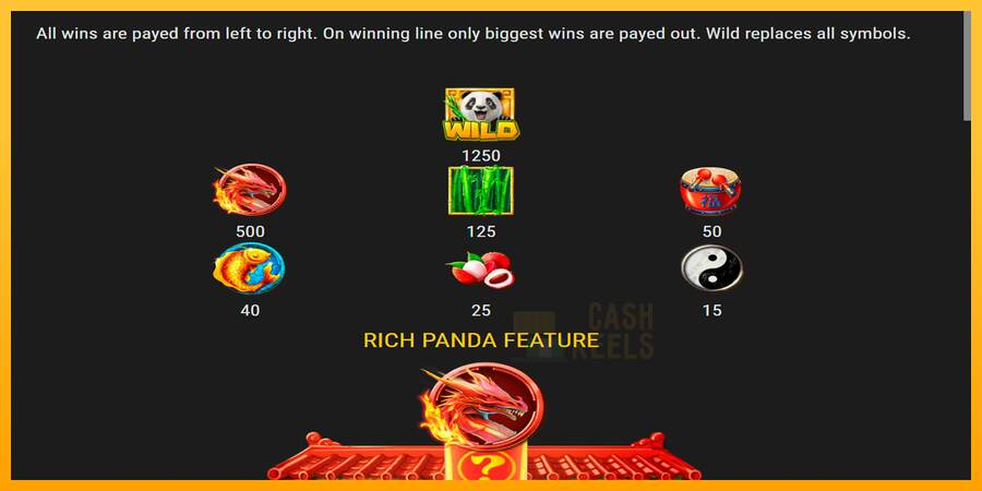 Rich Panda macchina da gioco per soldi, immagine 6