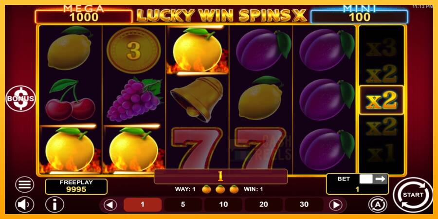 Lucky Win Spins X macchina da gioco per soldi, immagine 3