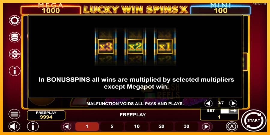 Lucky Win Spins X macchina da gioco per soldi, immagine 6