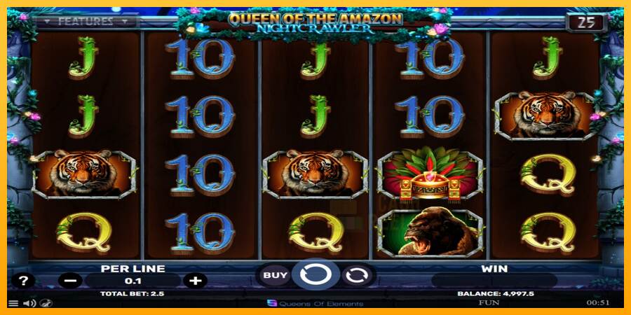 Queen of the Amazon - Nightcrawler macchina da gioco per soldi, immagine 2