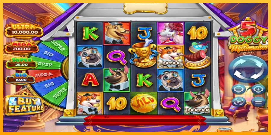 5 Doggy Millionaires macchina da gioco per soldi, immagine 1