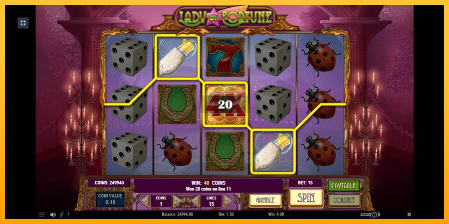 Lady of Fortune macchina da gioco per soldi, immagine 3