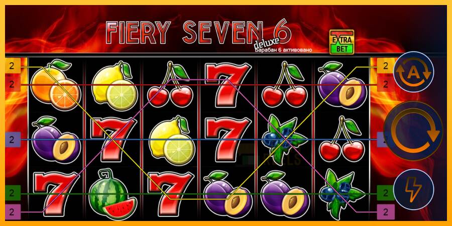 Fiery Sevens Deluxe Six macchina da gioco per soldi, immagine 1