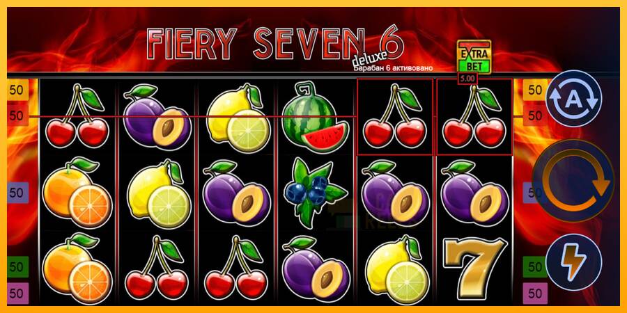 Fiery Sevens Deluxe Six macchina da gioco per soldi, immagine 2