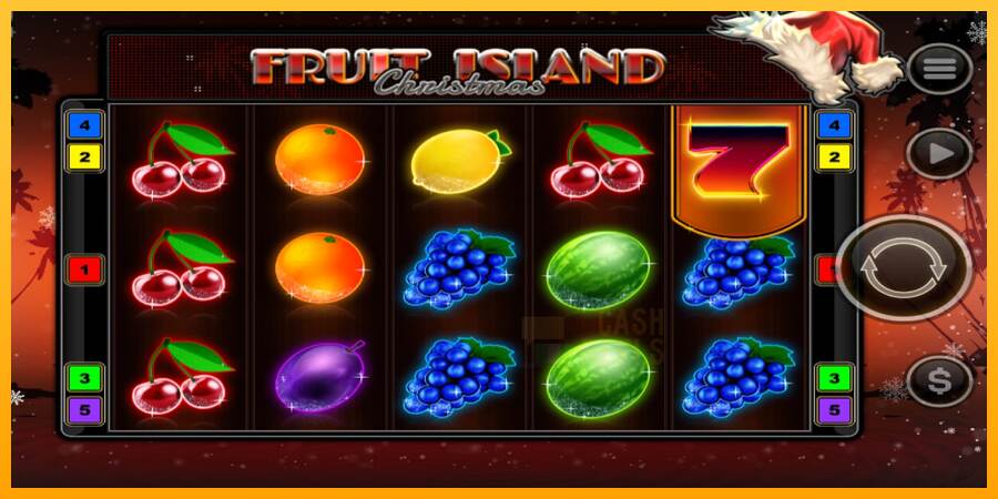 Fruit Island Christmas macchina da gioco per soldi, immagine 1