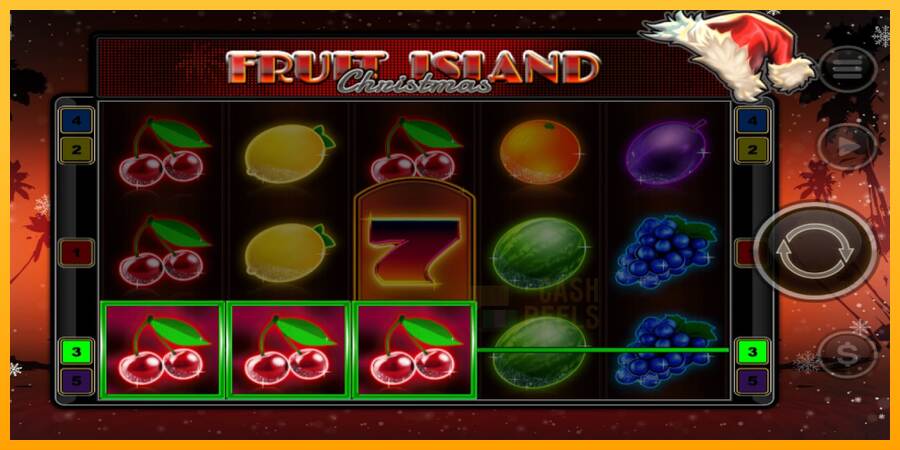 Fruit Island Christmas macchina da gioco per soldi, immagine 2