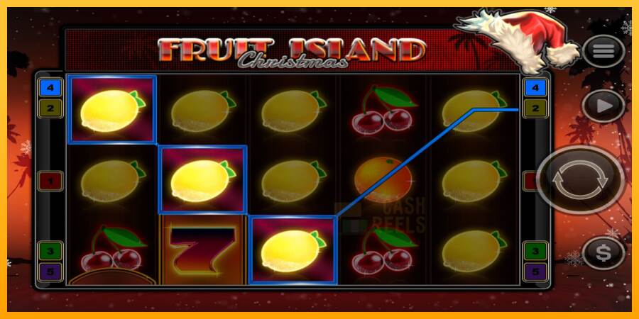 Fruit Island Christmas macchina da gioco per soldi, immagine 3