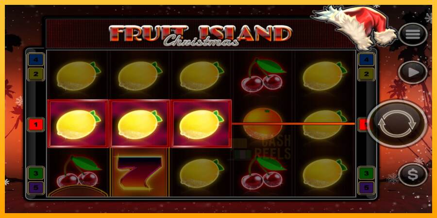 Fruit Island Christmas macchina da gioco per soldi, immagine 4